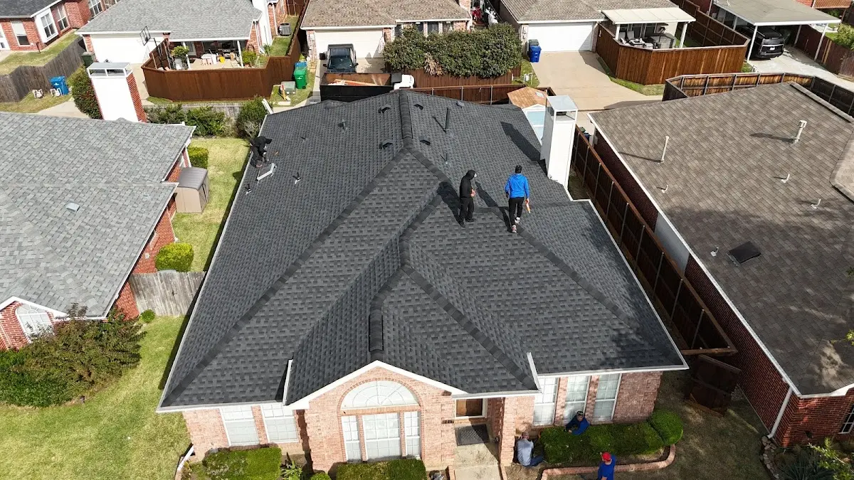Slate & Tile Roof Repair work in progress on a Parma property